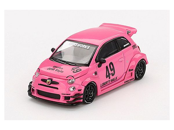 Abarth 595 LB-Works X Abas Works Pink (Right Hand Drive)