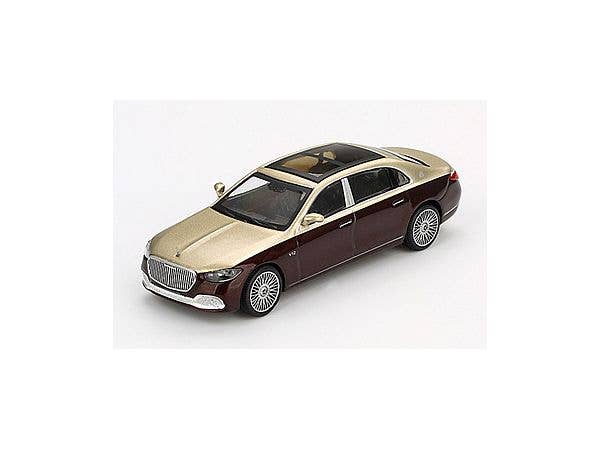 Mercedes-Maybach S680 Gold/Dark Red Metallic (Left Hand Drive)