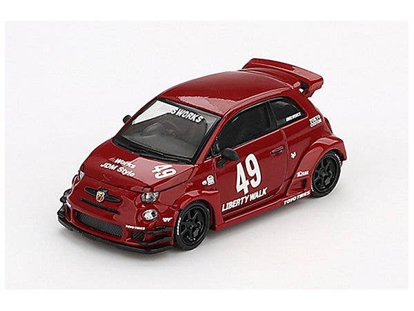 Abarth 595 LB-WORKS x Abas Works Red (Right Hand Drive)