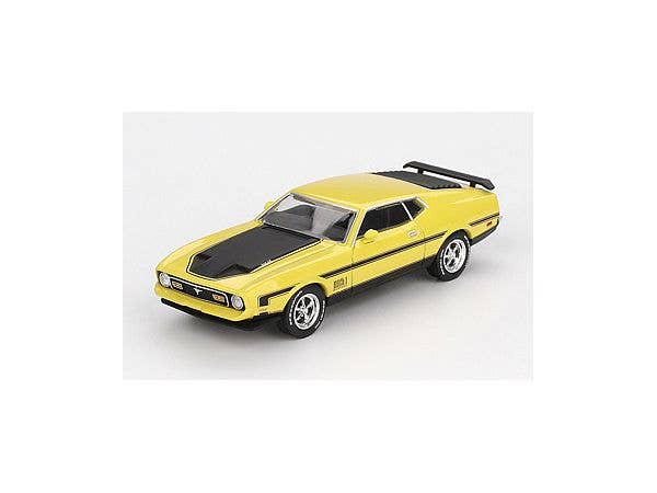 Ford Mustang Mach 1 1971 Grabber Yellow (Left-Hand Drive)