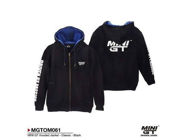 MINI GT Classic Black Sweatshirt (Full Zip) - Size M