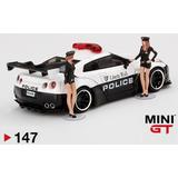 LB Works Nissan GT-R R35 Police Car with Figure 2pcs (Right