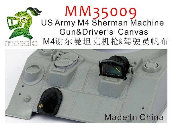 WWII US Army M4 Sherman Machine Gun & Driver's Canvas