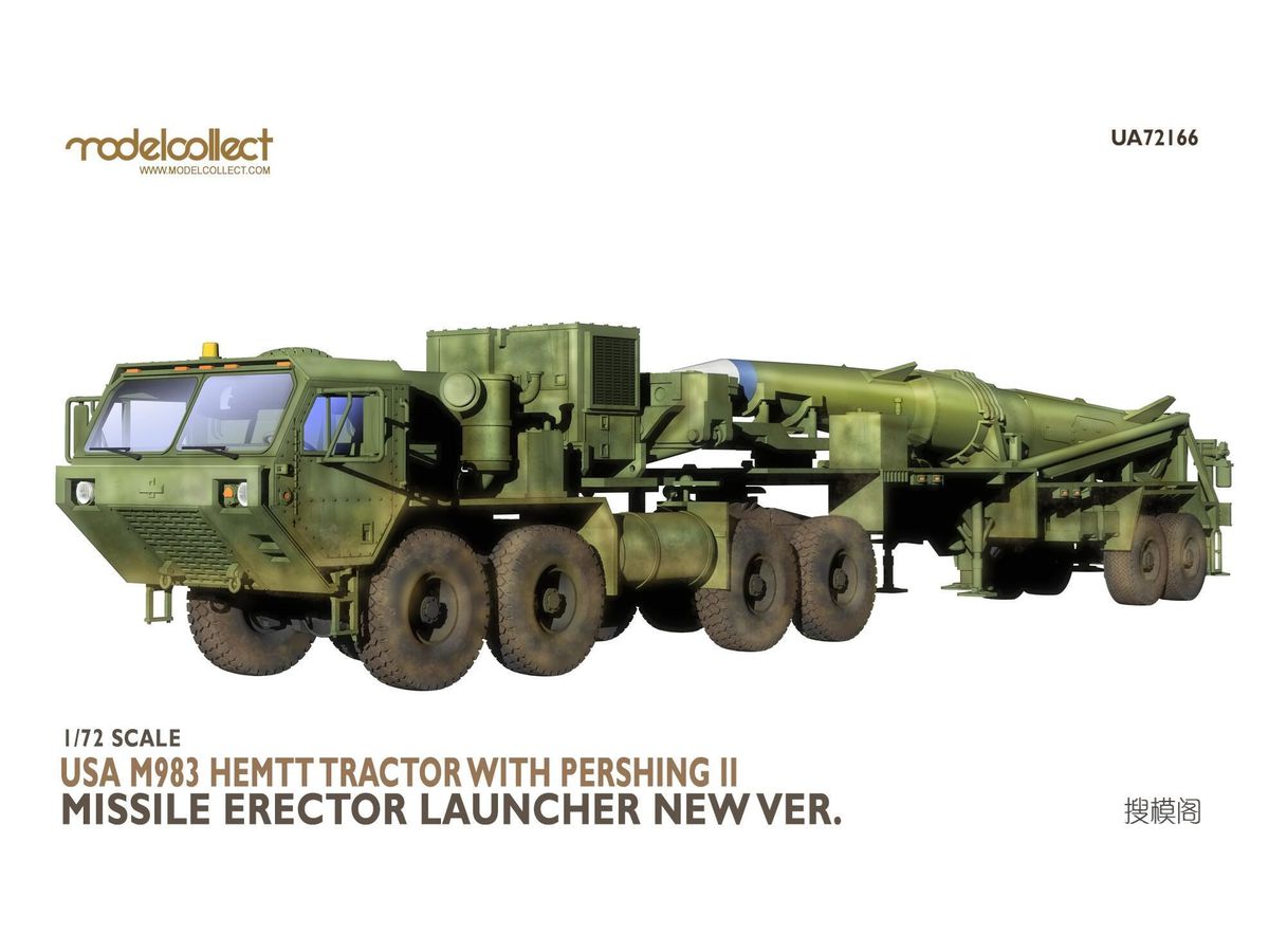 USA M983 Hemtt Tractor With Pershing II Missile Erector Launcher New Ver.