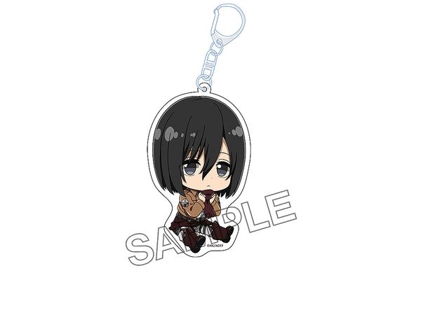 Tv Anime Attack On Titan: Petanko Acrylic Keychain Vol.1 Mikasa