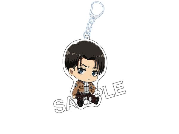Tv Anime Attack On Titan: Petanko Acrylic Keychain Vol.1 Levi
