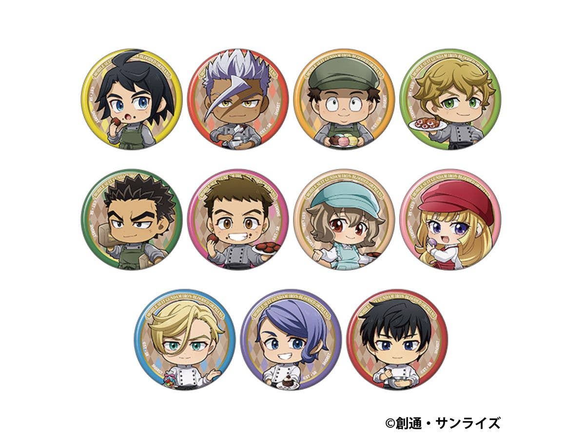 Mobile Suit Gundam: Iron-Blooded Orphans Character Badge Collection / Patissier Style 1 Box 11Pcs