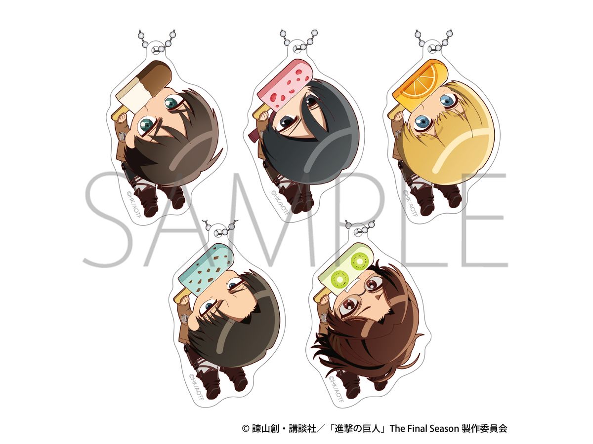 Attack On Titan: Kapurikko Acrylic Keychain Collection 1Box 5Pcs