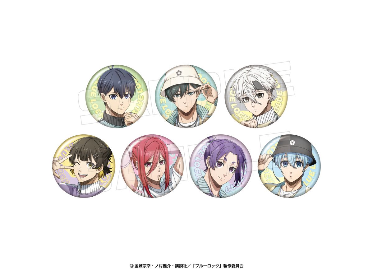 Blue Lock Character Badge Collection (Pastel Wear) 1Box 7Pcs
