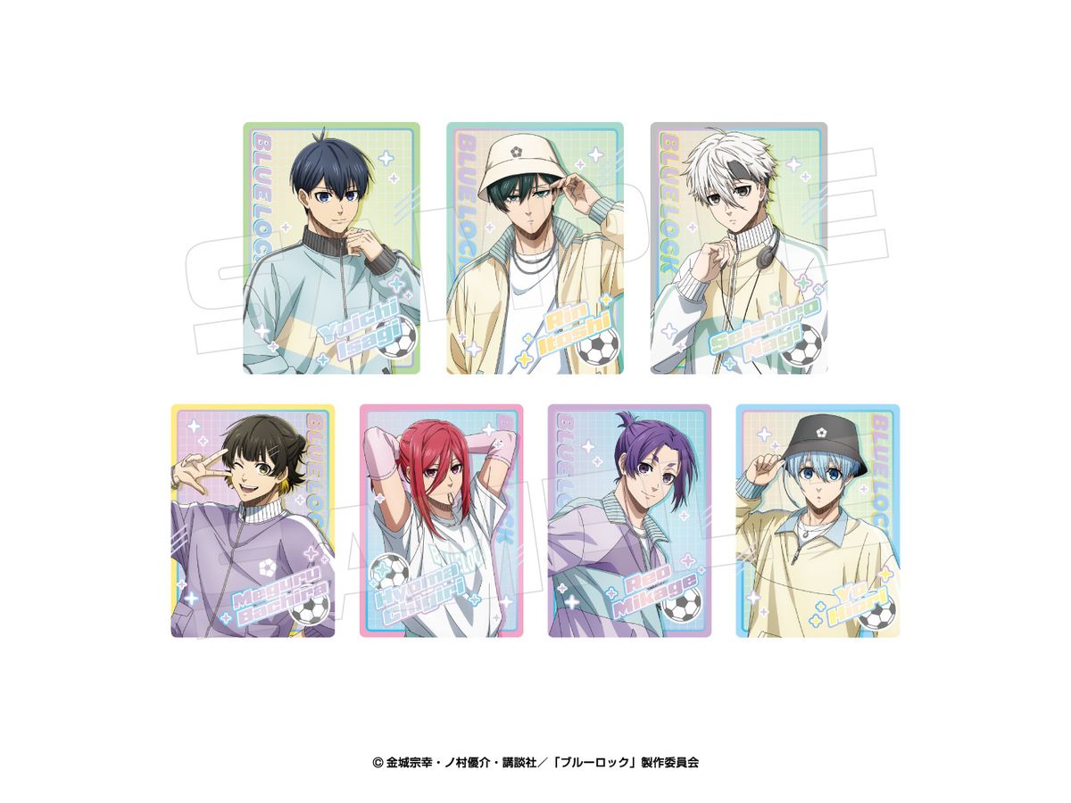 Blue Lock Trading Sparkly Cards (Pastel Wear) 1 Box 7Pcs