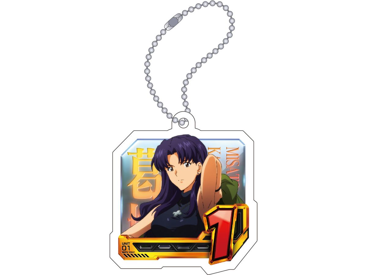 Evangelion: Acrylic Key Chain / Normal Pattern (1.Misato Katsuragi) Godzilla Vs. Evangelion: Second Impact G