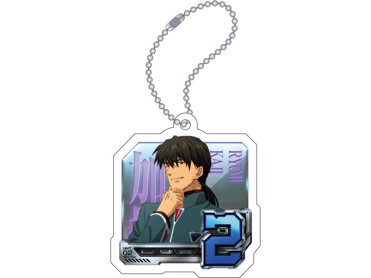 Evangelion: Acrylic Key Chain / Normal Pattern (2/Ryoji Kaji) Godzilla Vs. Evangelion: Second Impact G