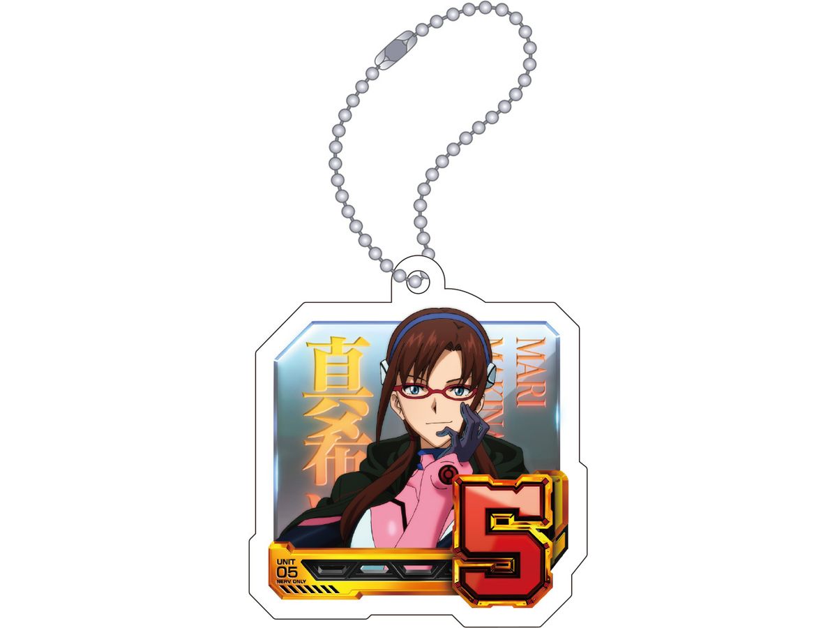 Evangelion: Acrylic Key Chain / Normal Pattern (5. Makinami. Mari. Illustrious) Godzilla Vs. Evangelion: Second Impact G