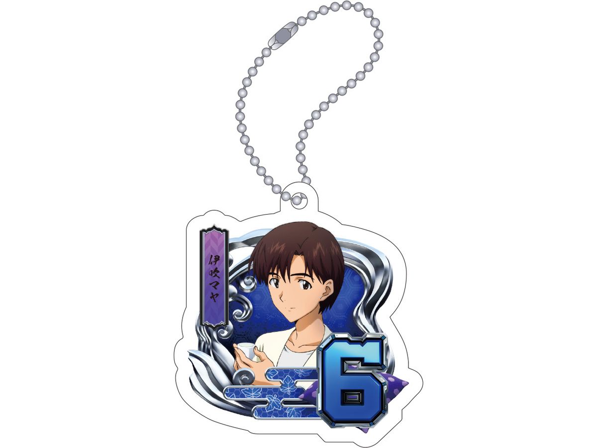 Evangelion: Acrylic Key Chain / Ryokan Pattern (6/Maya Ibuki) Godzilla Vs. Evangelion: Second Impact G