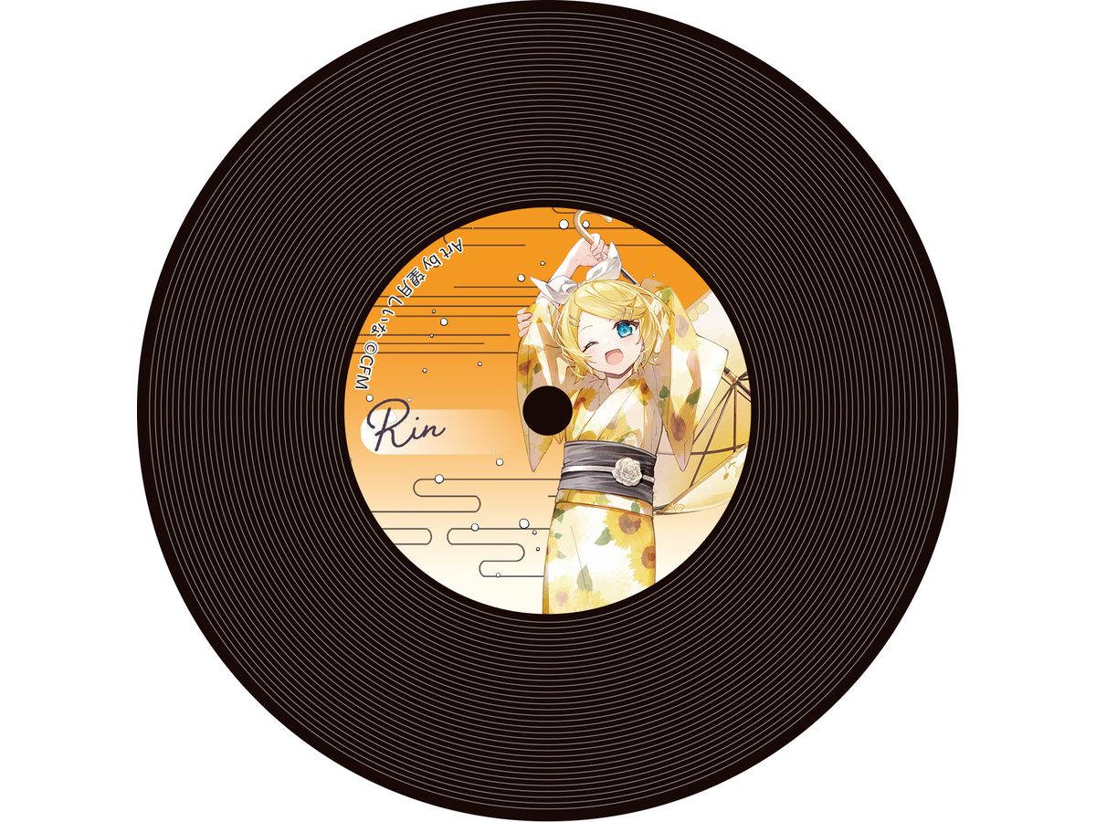 Hatsune Miku Series: Record Style Coaster / Kagamine Rin