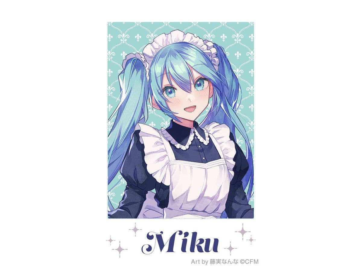 Hatsune Miku Series: Instax Print / Hatsune Miku Maid & Butler Art By Nanna Fujimi
