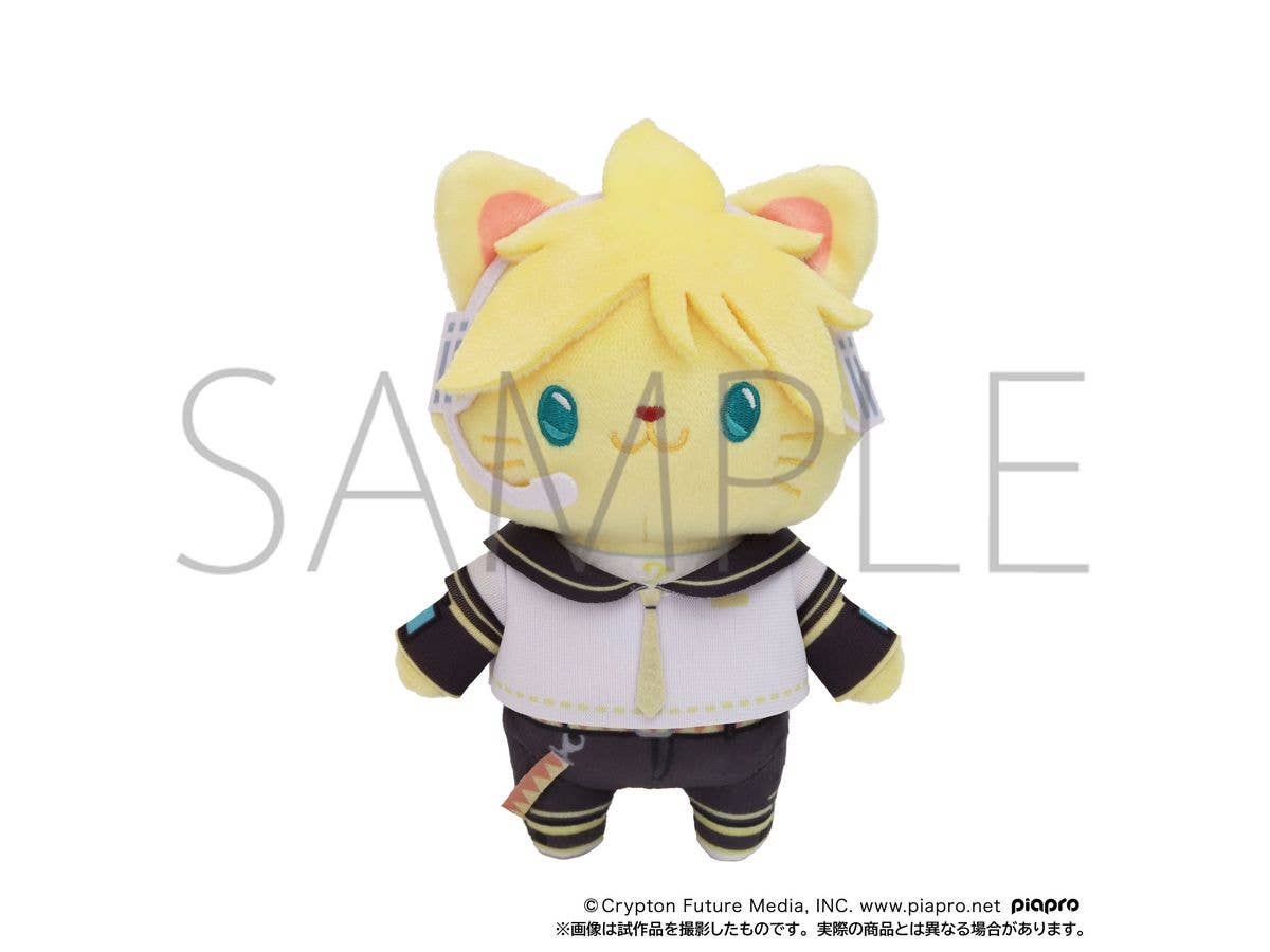 Hatsune Miku Series: Withcat Eye Mask Plush Keychain / Kagamine Len