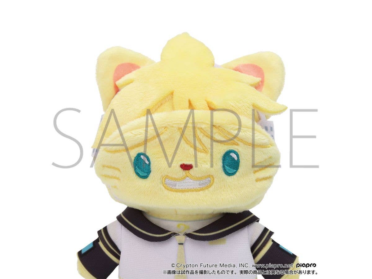 Hatsune Miku Series: Withcat Eye Mask Plush Keychain / Kagamine Len