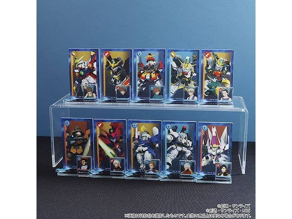 SD Gundam G Generation Eternal: Unit Formation Style Acrylic Stand Collection / New Mobile Report Gundam Wing 1 Box 10 Pieces