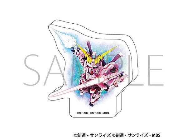 SD Gundam G Generation Eternal: Round Acrylic Figure / Unicorn Gundam (Destroy Mode) (EX)