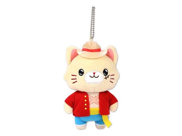 One Piece: With Cat Eye Mask Plush Keychain / Luffy