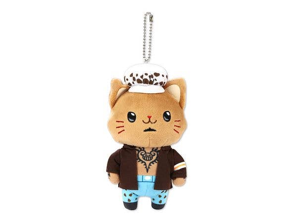 One Piece: With Cat Eye Mask Plush Keychain / Law