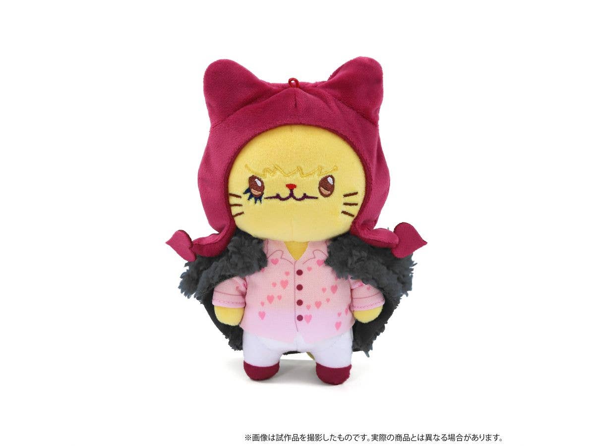 One Piece: With Cat Eye Mask Plush Keychain / Corazon