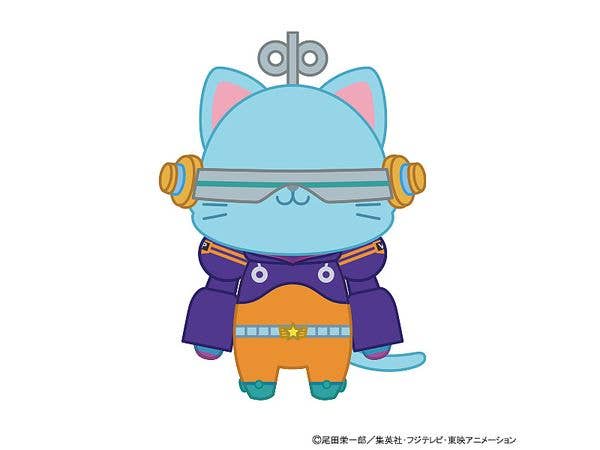 One Piece: Egghead With Cat Eye Mask Plush Keychain / Franky
