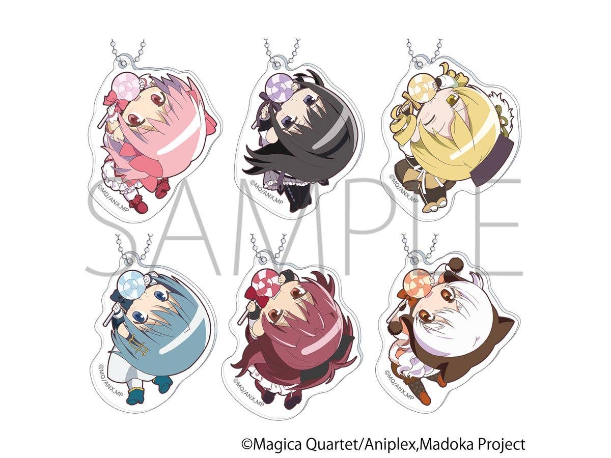 Puella Magi Madoka Magica Capri Acrylic Keychain Collection 1 Box (6 pieces)