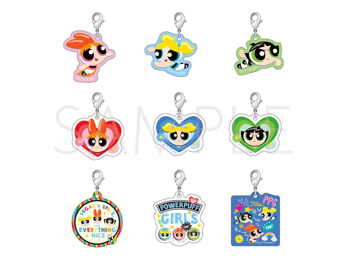 The Powerpuff Girls: Acrylic Charm Collection: 1Box (9pcs)
