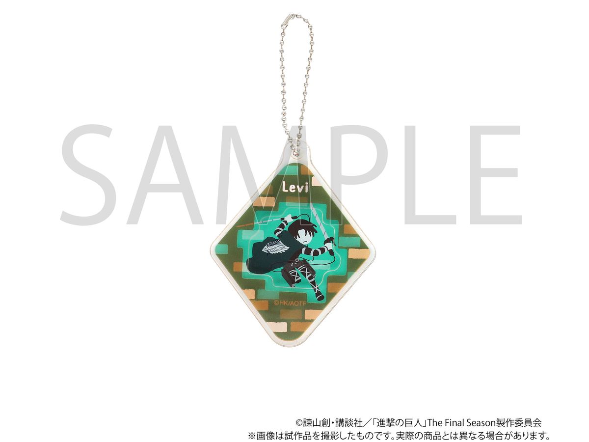 Attack on Titan Slide Acrylic Keychain / Levi