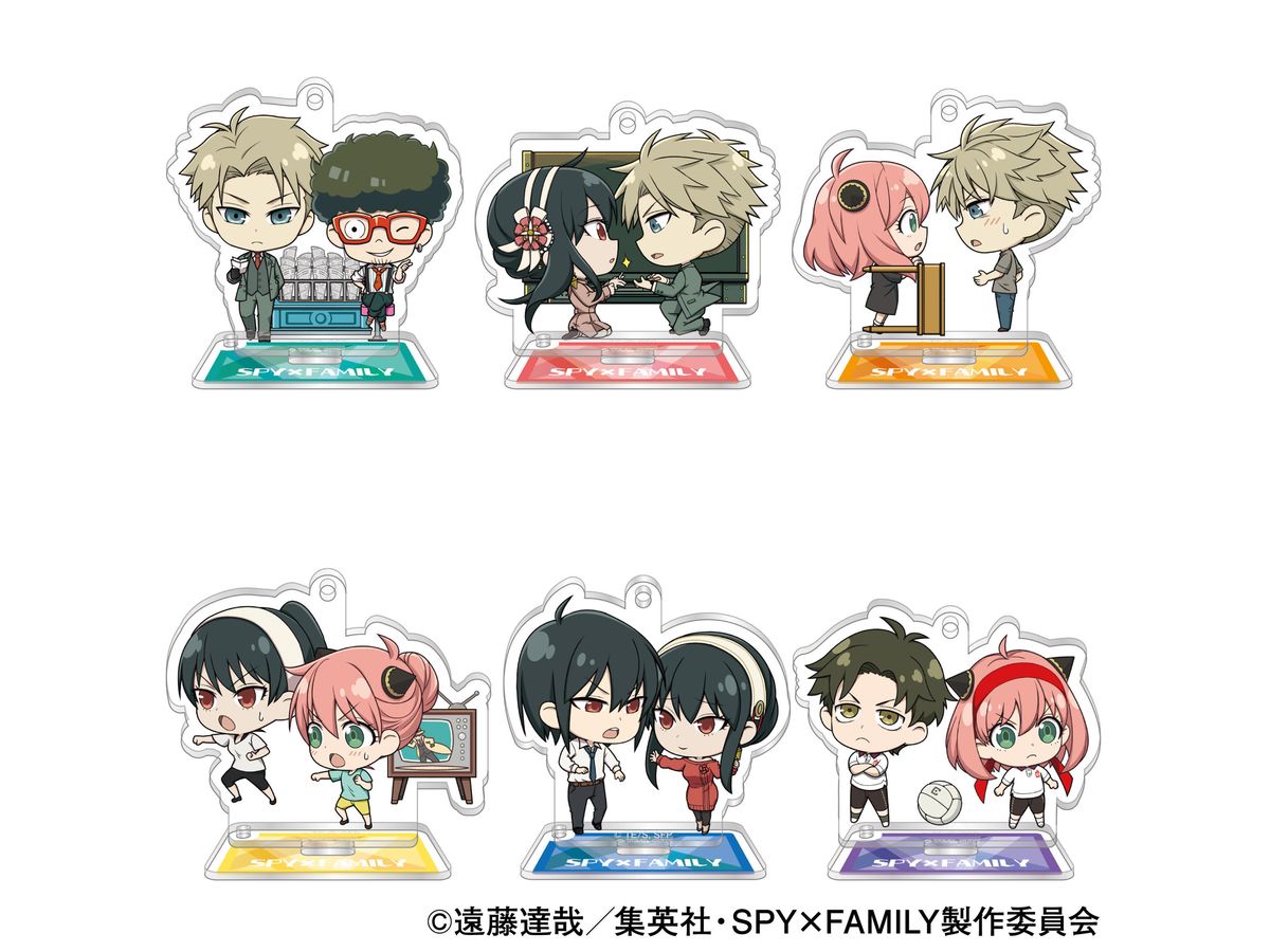 Spy x Family: Acrylic Keychain Collection With Stand 1Box 6pcs