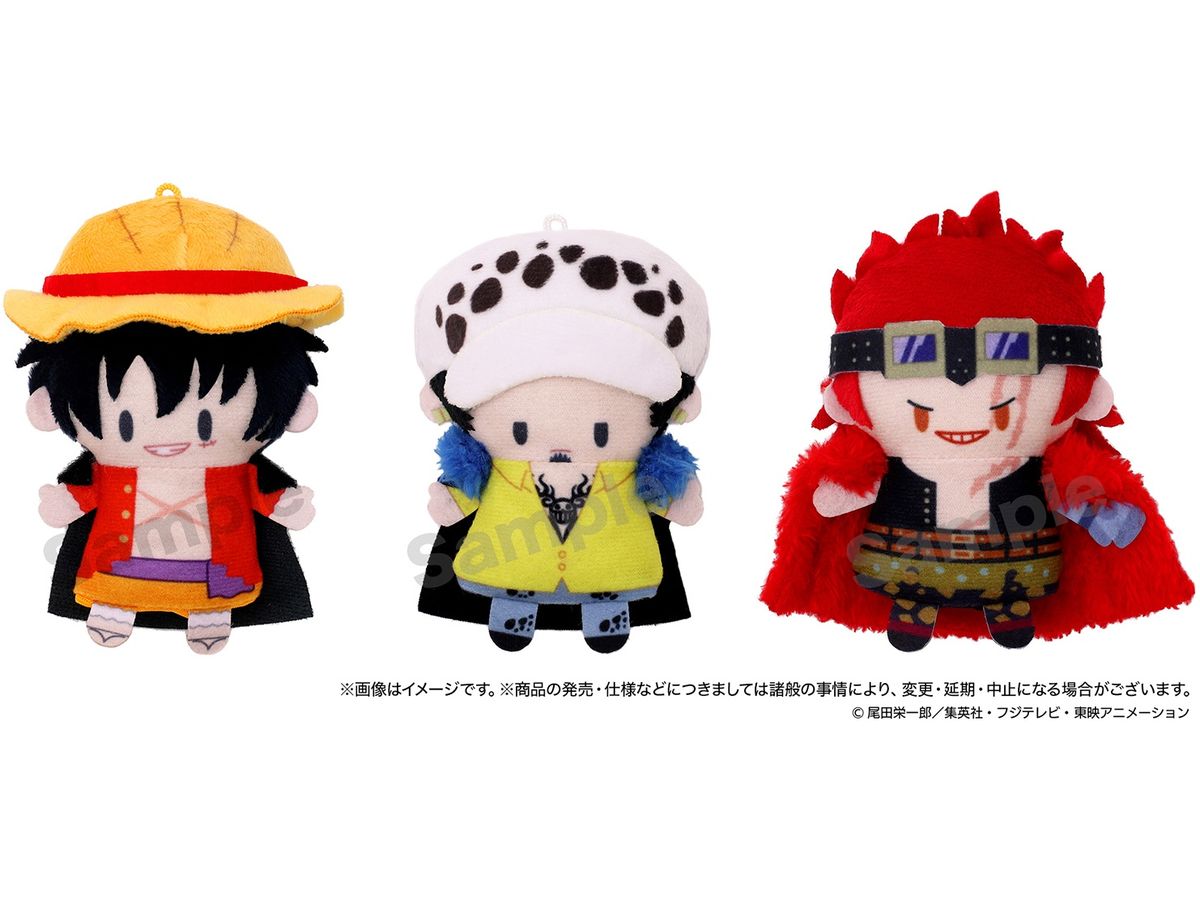 One Piece: Finger Mascot PUPPELA Set / Monkey D. Luffy & Trafalgar Law & Eustass Kid (Raid on Onigashima ver.) [Plush]