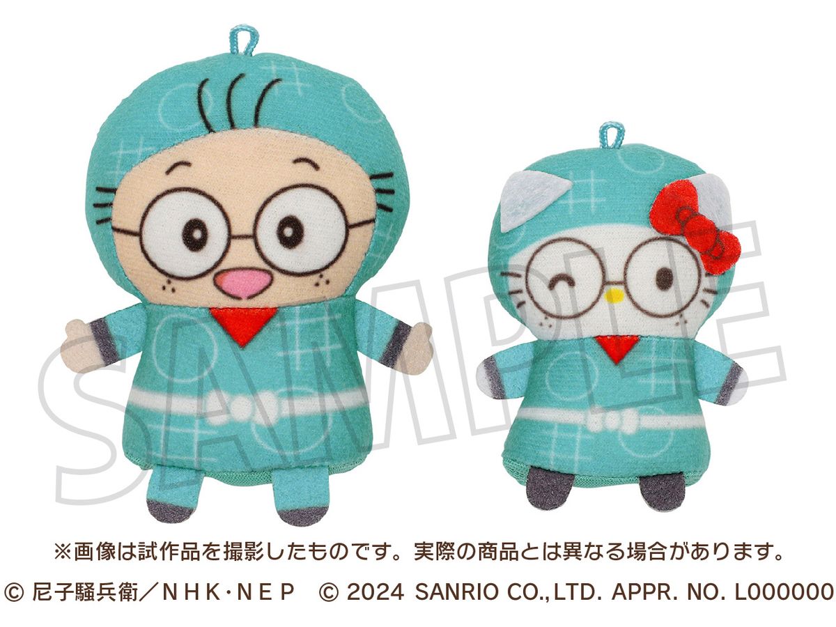 Nintama Rantaro x Sanrio Characters: Finger Mascot PUPPELA Set [Plush] / Rantaro Inadera x Hello Kitty