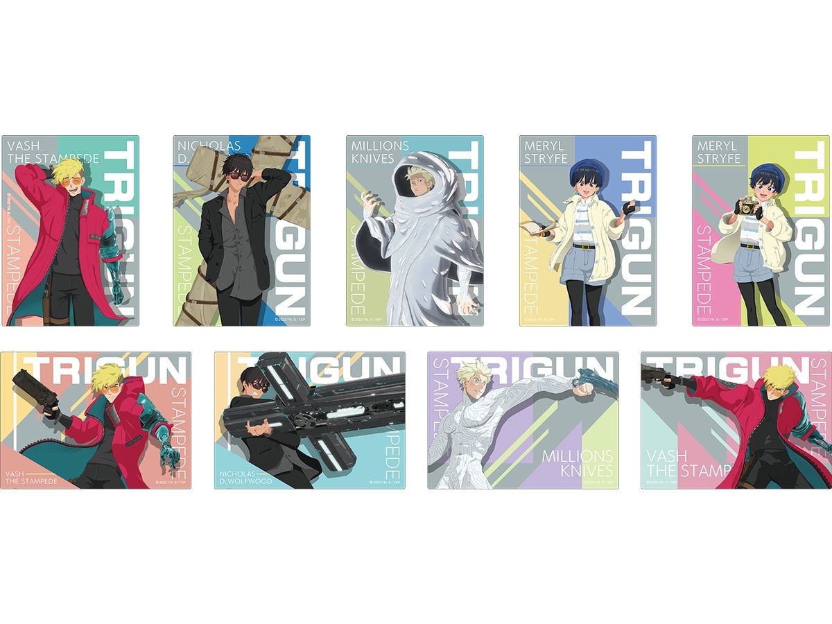 TRIGUN STAMPEDE: Trading Acrylic Card 1Box (9pcs)