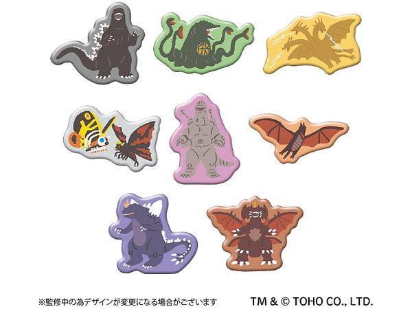 Godzilla: Pins Collection / Yuru Palette 1Box 8pcs
