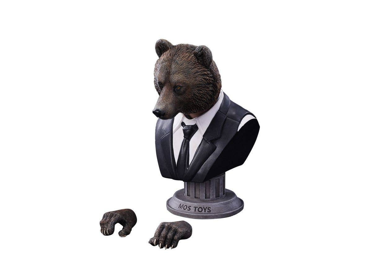 Mos Toys Head Brown Bear