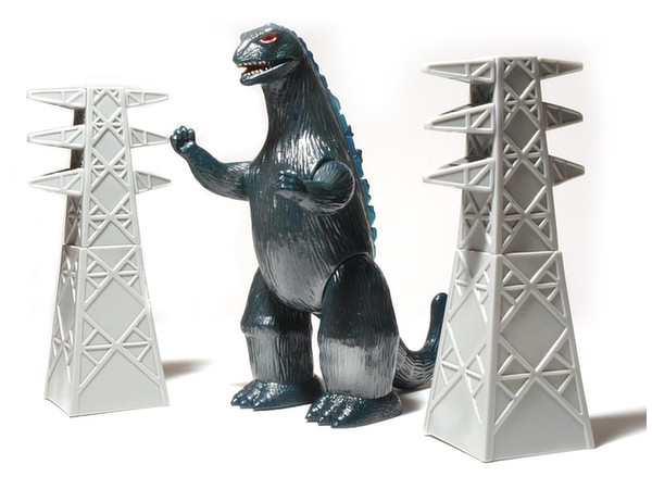 The Great Monster of the Century: Godzilla 350 & Transmission Tower Set