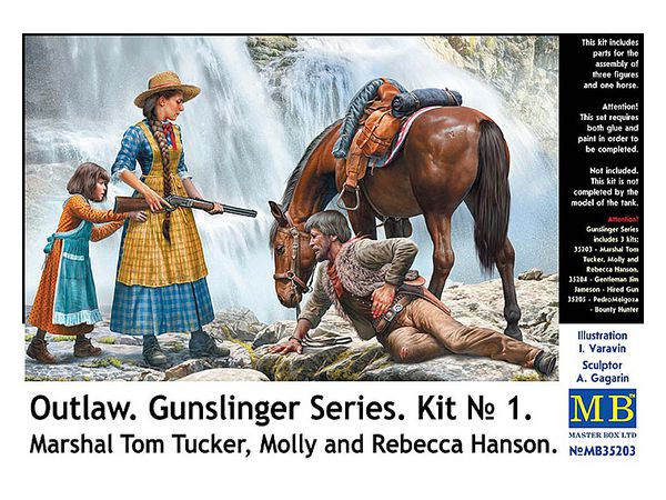 Outlaw. Gunslinger Series. Kit No.1 Marshal Tom Tucker, Molly and Rebecca Hanson