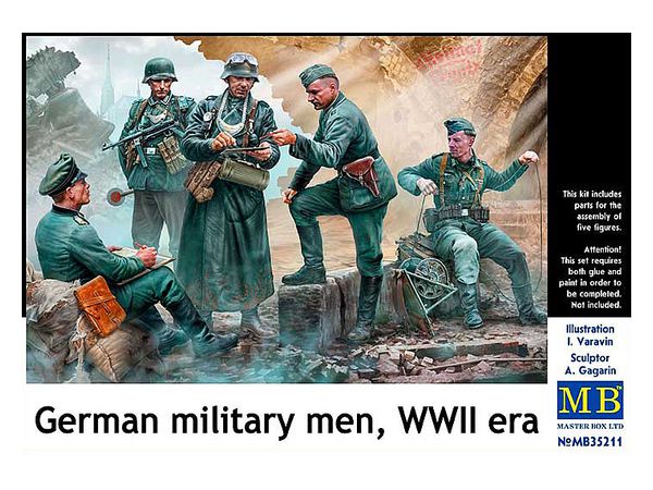 German Military Men, WWII Era