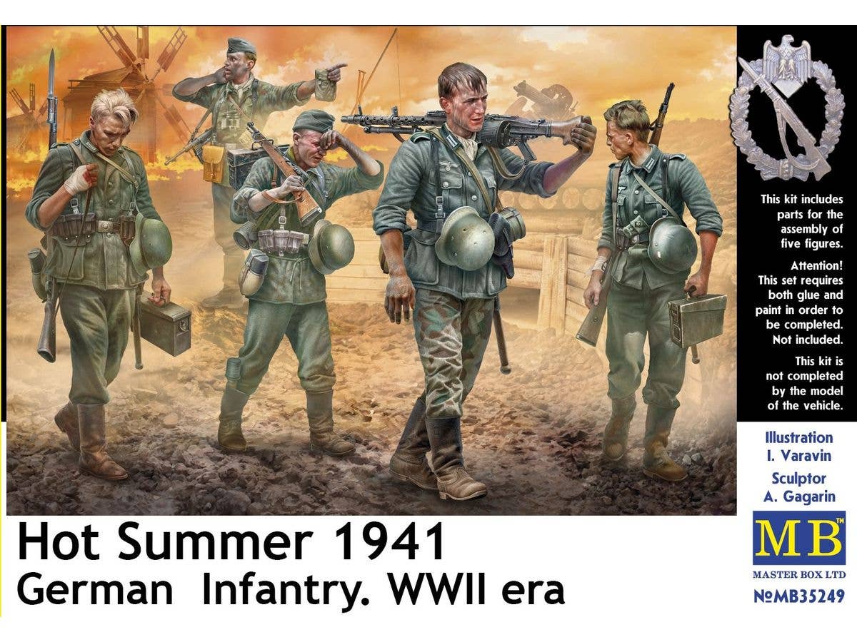 Hot Summer 1941 German Infantry WWII Era