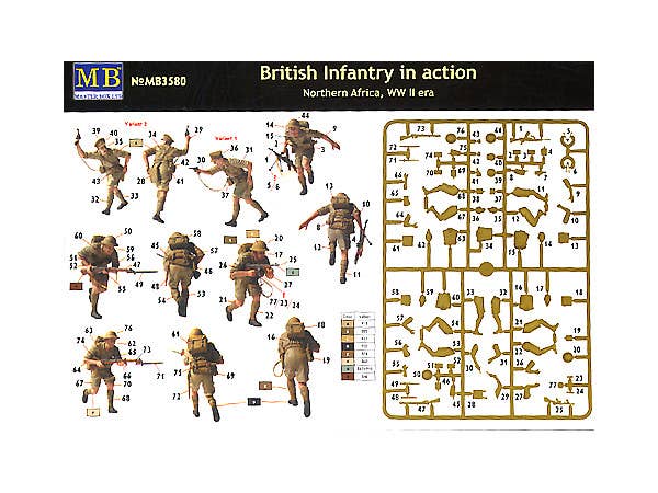 British Infantry in action, Northern Africa, WW II era MASTER BOX 3580 British Infantry in action, Northern Africa, WW II era MASTER BOX 3580