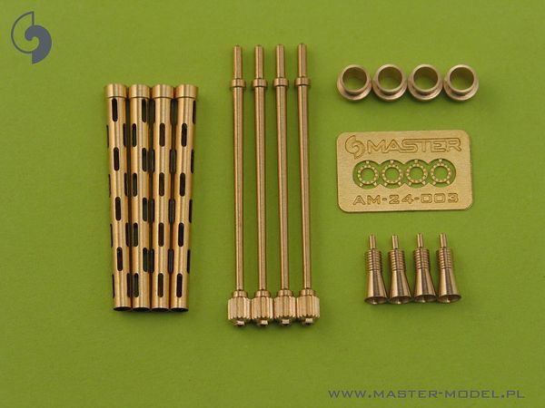 WWII British Browning .303 Caliber (7.7mm) Mk.II Machine Gun Barrel (4pcs)