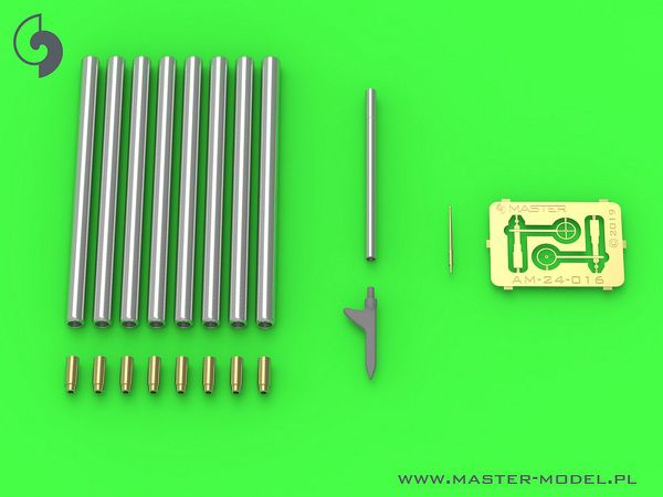 WWII American P-47 Thunderbolt Detail Set (Browning .50 Cal (12.7mm) Machine Gun Barrel / Sight / Pitot Tube)