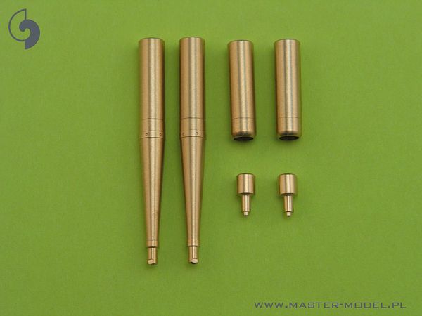 WWII British Supermarine Spitfire Early E Type Wing Hispano 20mm Machine Gun Barrel / .50 (12.7mm) Machine Gun Barrel with Fairing