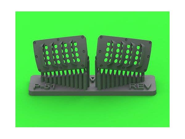 P-51 Mustang - Carburator Air Filter Cover - RAF Louvred Type - Version A (for Revell)