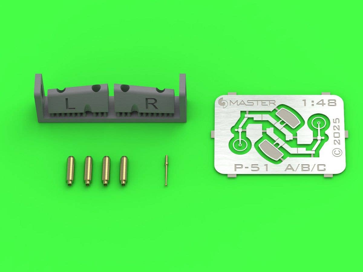 WWII US P-51B Mustang Machine Gun/Sight Detail Set (for Eduard)