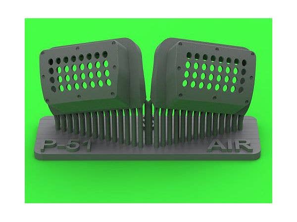 P-51 Mustang - Carburator Air Filter Cover - Standard Holed Type (for Airfix)