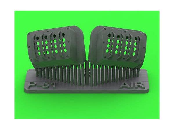 P-51 Mustang - Carburator Air Filter Cover - RAF Louvred Type - Version A (for Airfix)
