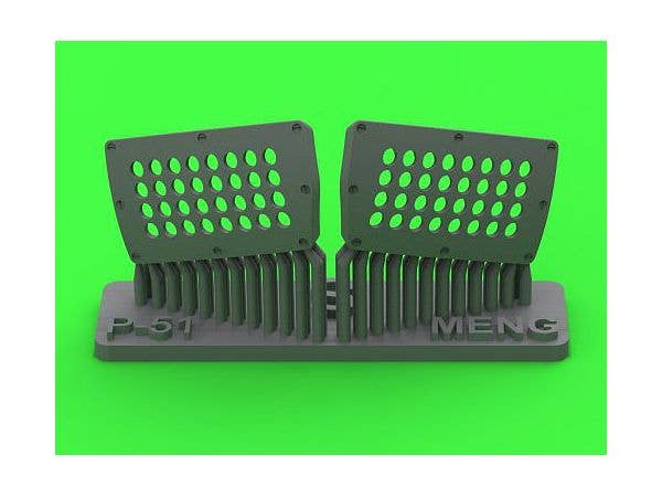 P-51 Mustang - Carburator Air Filter Cover - Standard Holed Type (for Meng)